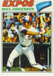 1977 Topps Baseball Cards      368     Mike Jorgensen